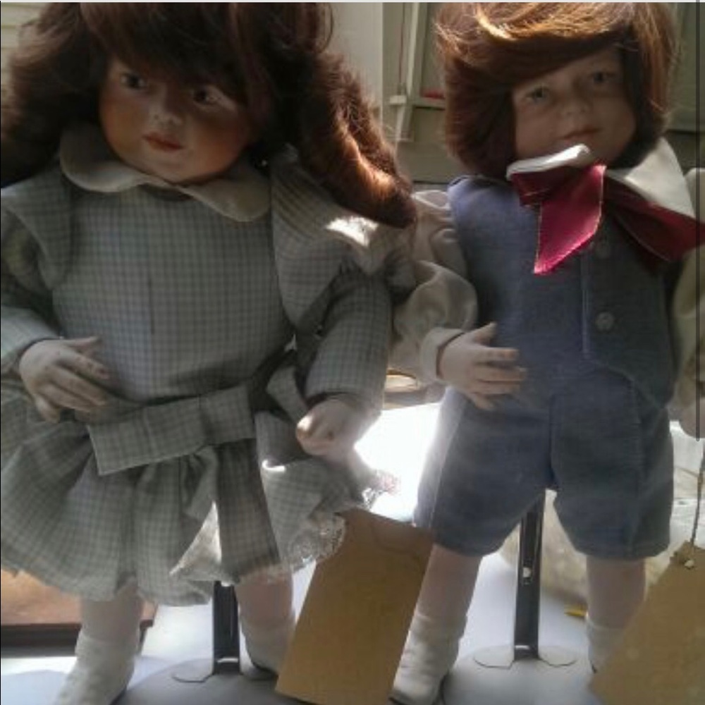 VINTAGE Kendall of Los Angeles porcelain dolls set